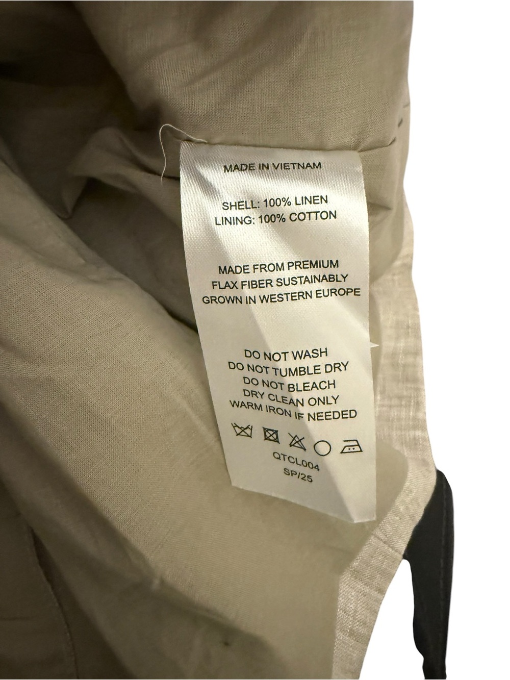 NWT- Quince 100% European Linen Structured Blazer Size Small - Picture 7 of 8